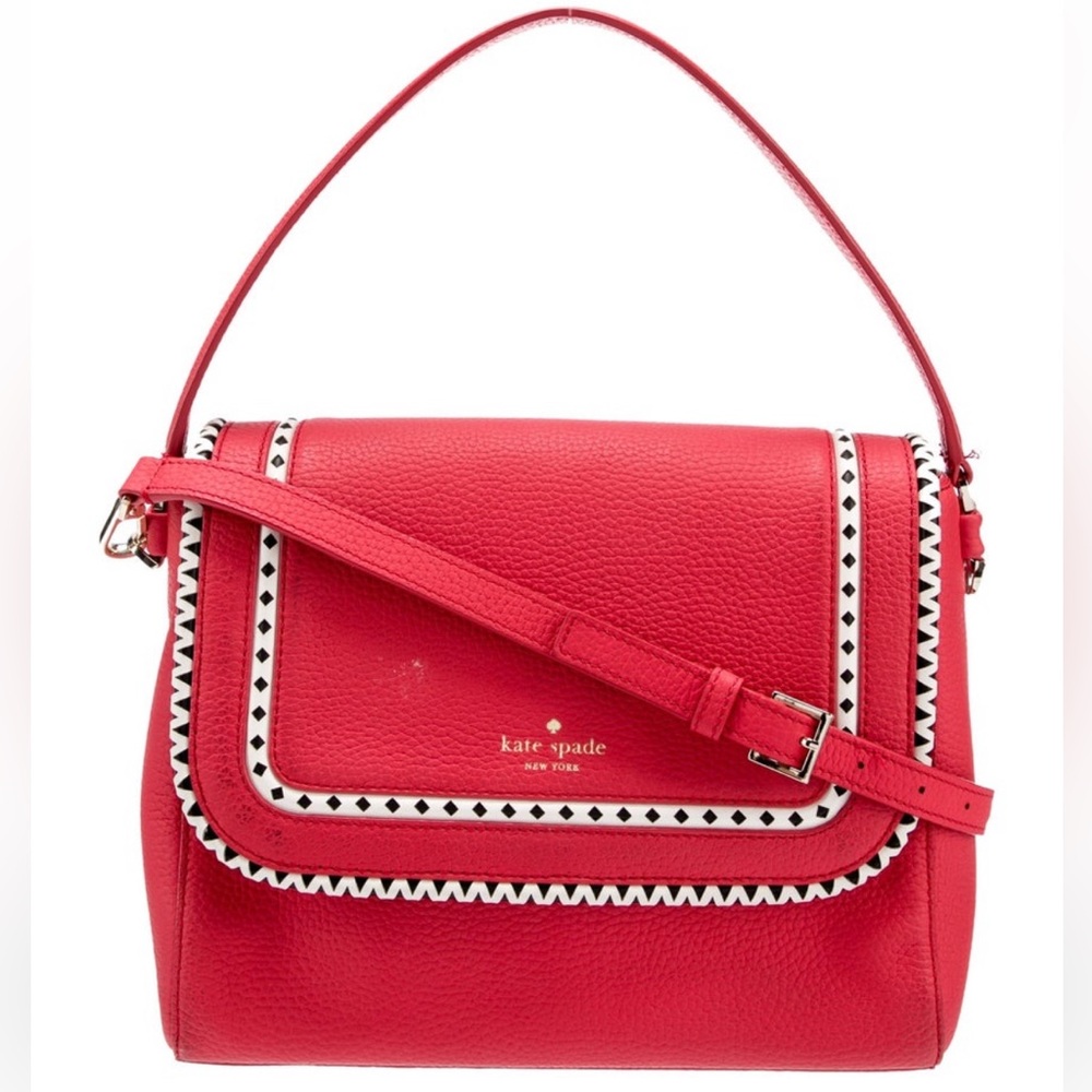 Kate Spade Coralie Sheffield Street Prickly Pear Leather Cross Body Bag